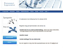 Tablet Screenshot of persaunetlegesenter.no